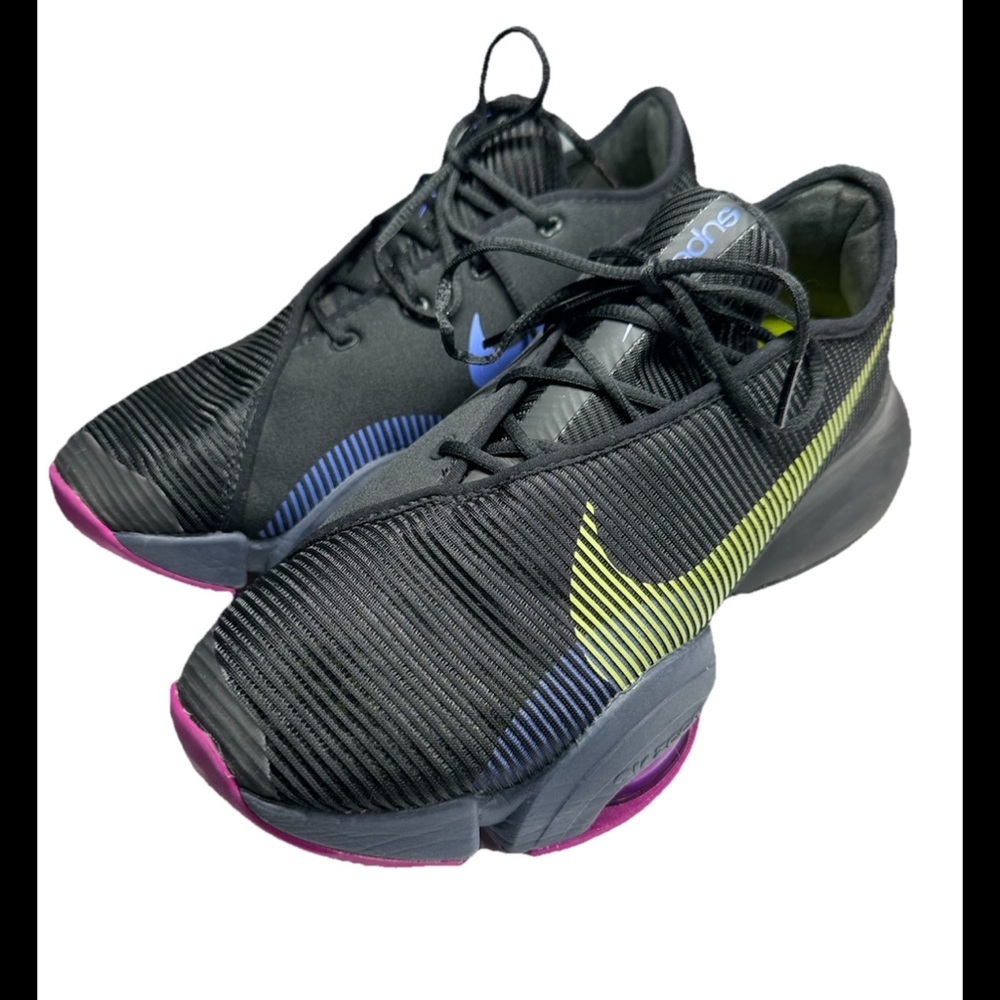 Nike Women’s Black AIRZOOM Trainer Superrep2 Black Green Plum Sz 10.5